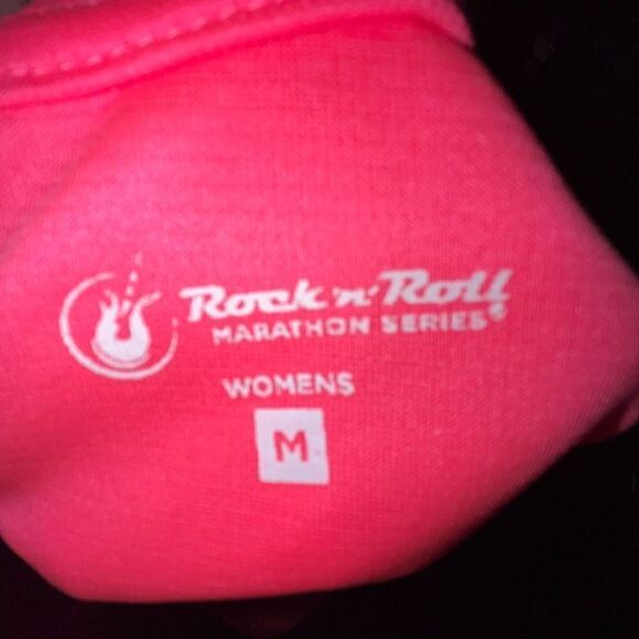 Brooks Rock N Roll marathon series florescent pink long sleeve top M - Picture 4 of 5